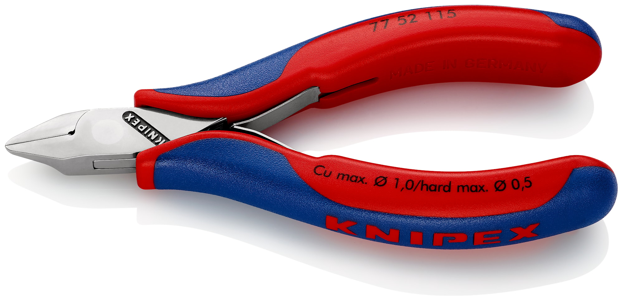 Knipex Elektronikavbitare 7752115 115mm, med liten fasett, spetsigt smalt huvud