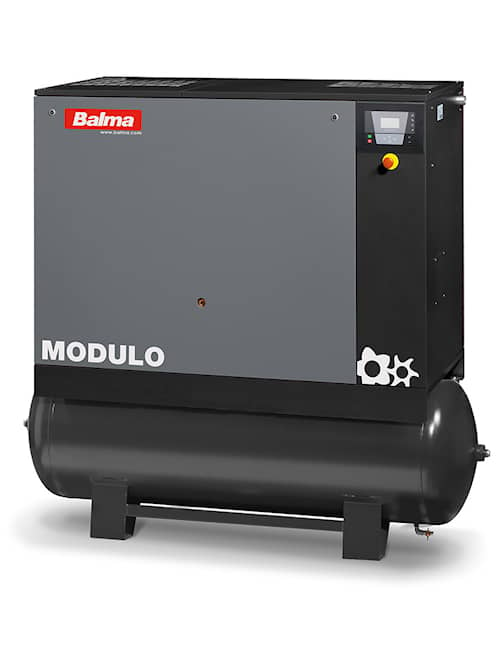 Balma skruekompressor MODULO E 5.5, 10 bar, 500 L, med kjøletørke