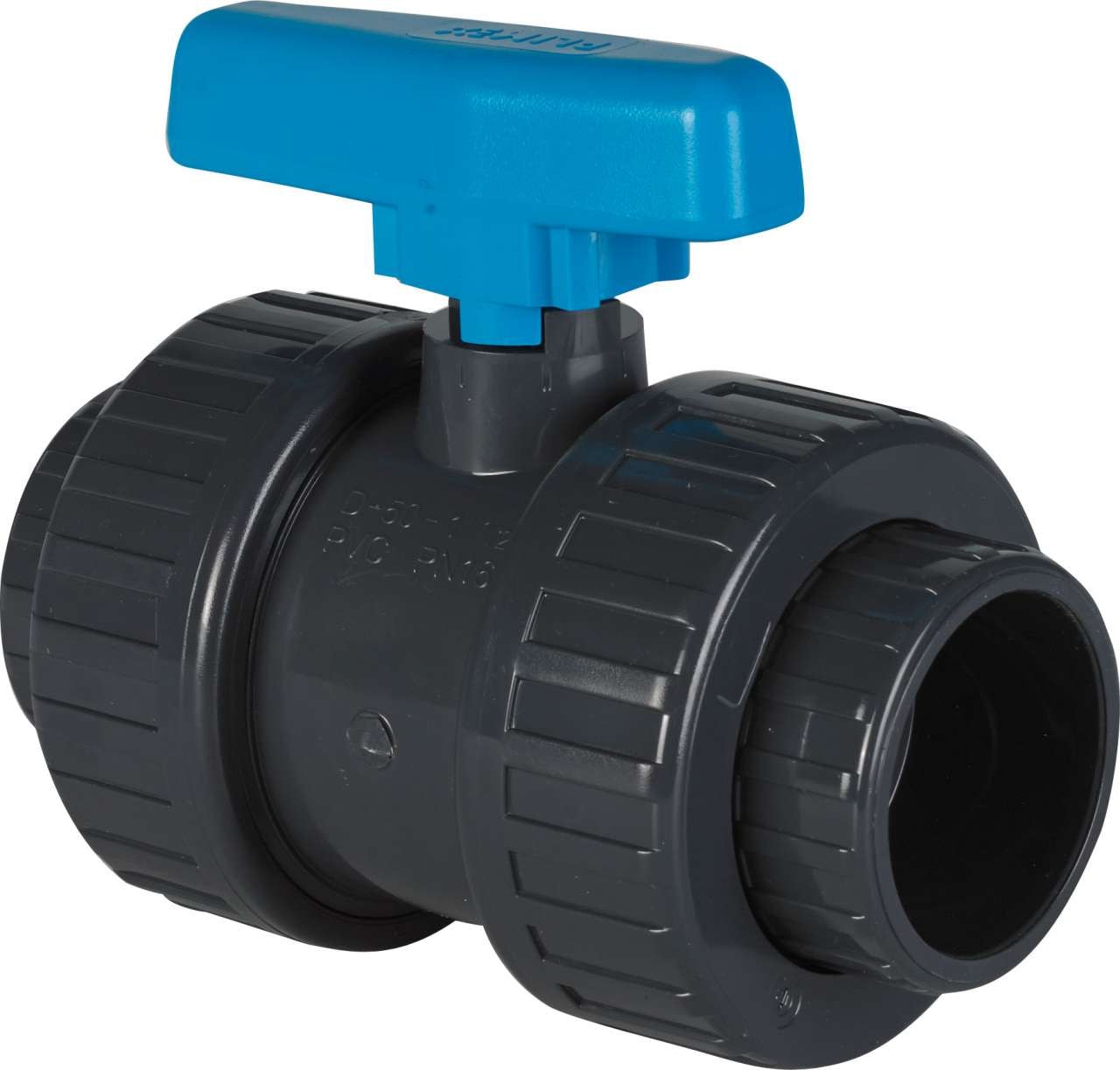 Swim & Fun Avstängningsventil 2-vägs limrördel 50 mm PVC -