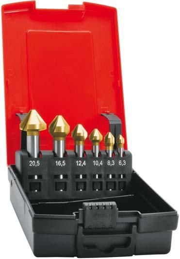Format Kartioupotinsarja HSS TiN 75°, 6,3–20,5 mm
