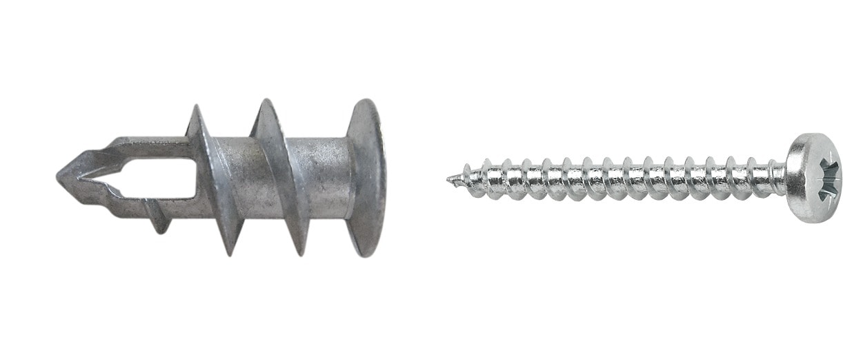 Arvid Nilsson Gipsplugg GKDZ 5x28 Stål H2 med skruv 50-pack