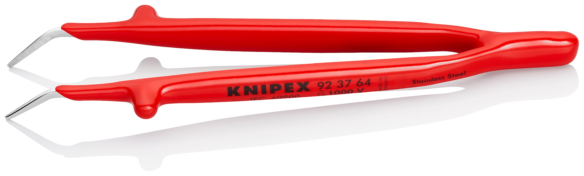 Knipex Precisionspincett 923764 VDE 150mm, böjd spetsig, rostfri