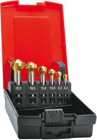 Format Kartioupotinsarja HSS TiN 120°, 6,3–20,5 mm