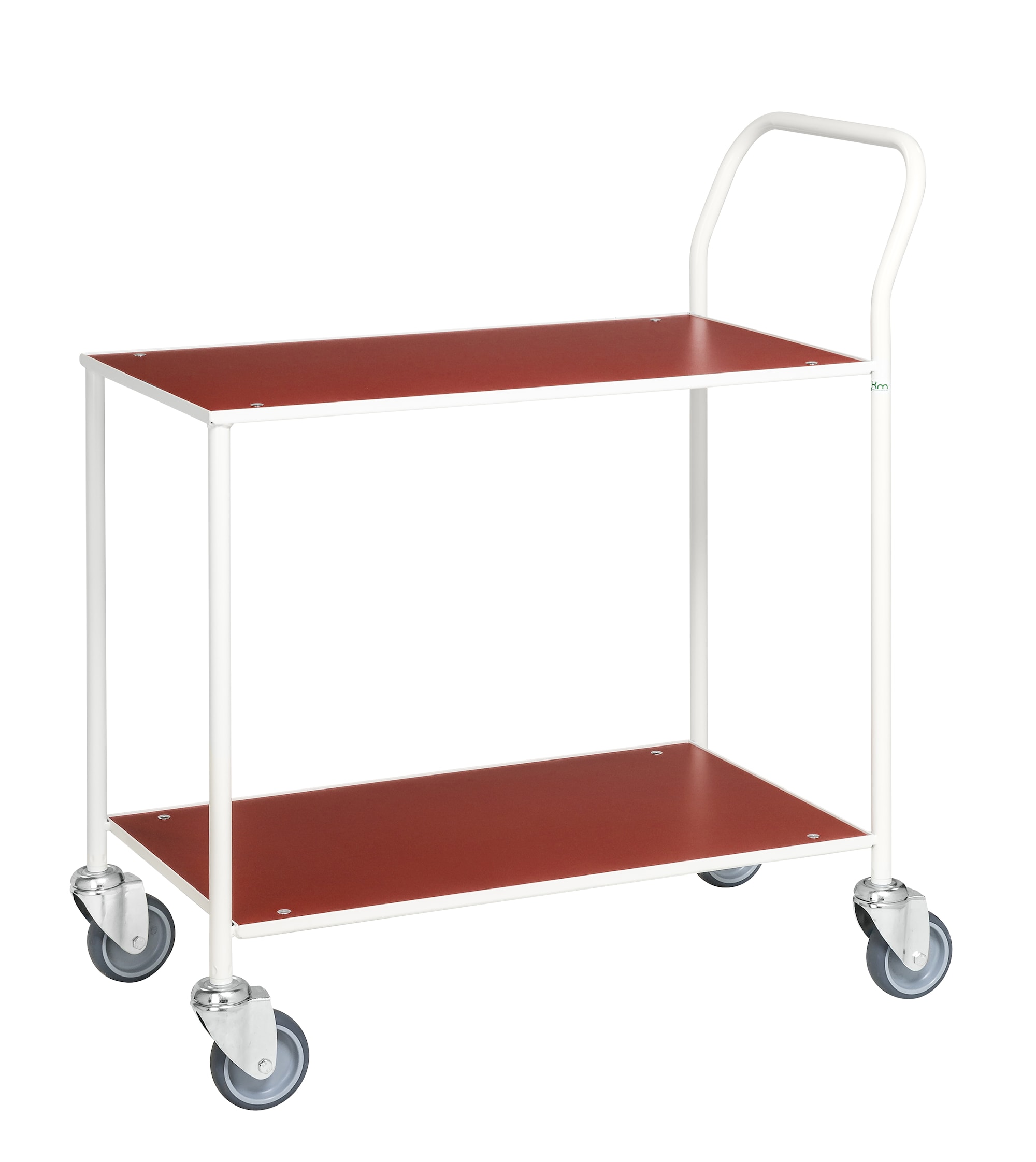 Kongamek 75,5 x 43 cm Röd Liten Bordsvagn, helsvetsad