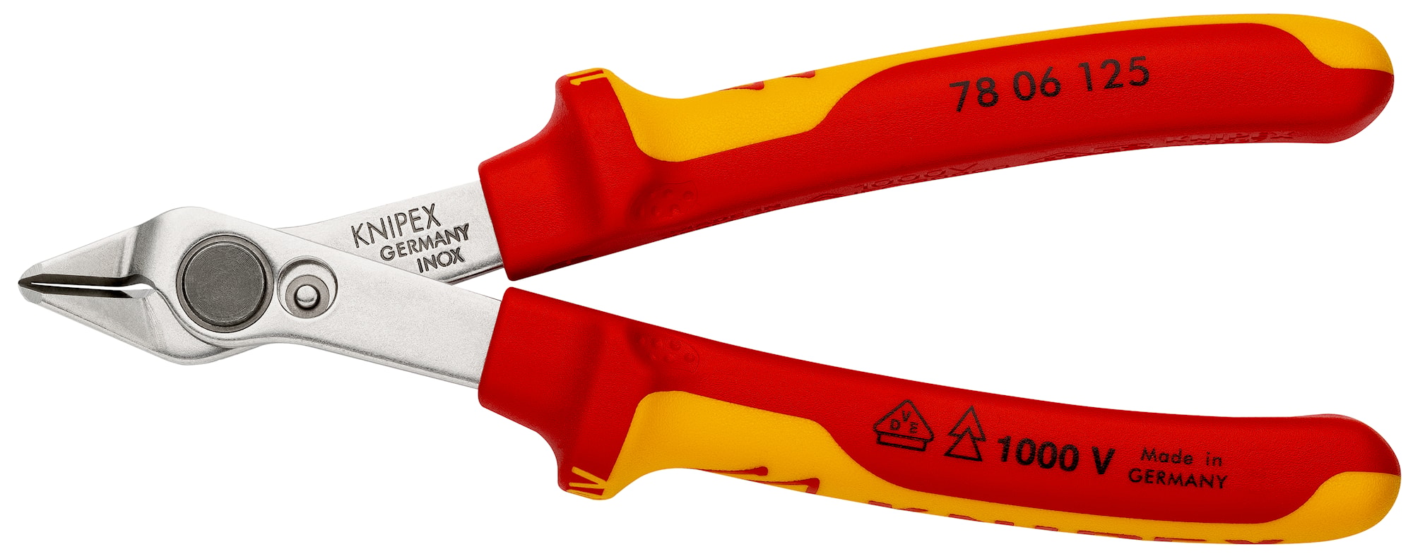 Knipex Elektroniikkasivuleikkurit 7806125 Super-Knips 125 mm VDE