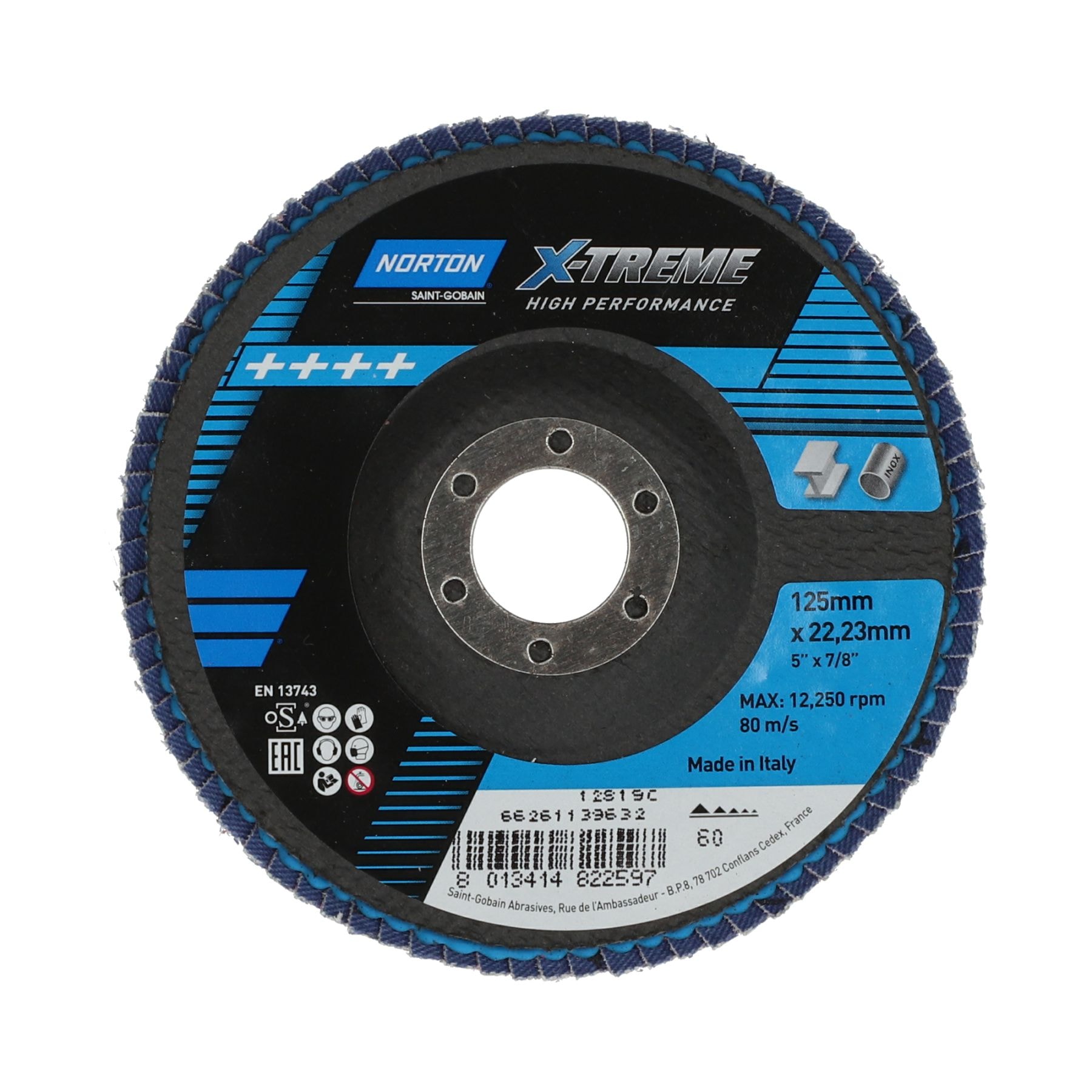 Norton Lamellrondell X-Treme Pink R928 125x22,23mm, konisk