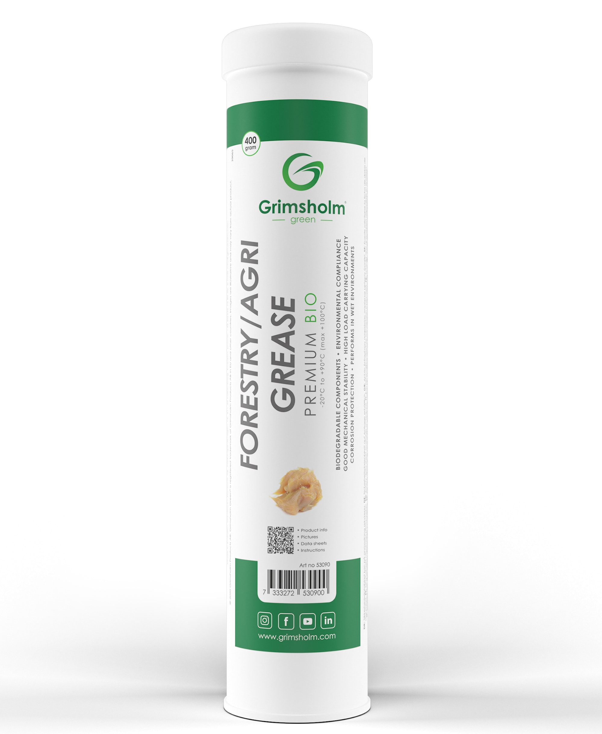 Grimsholm Premium Bio Skog/Agri-fett 400 gr