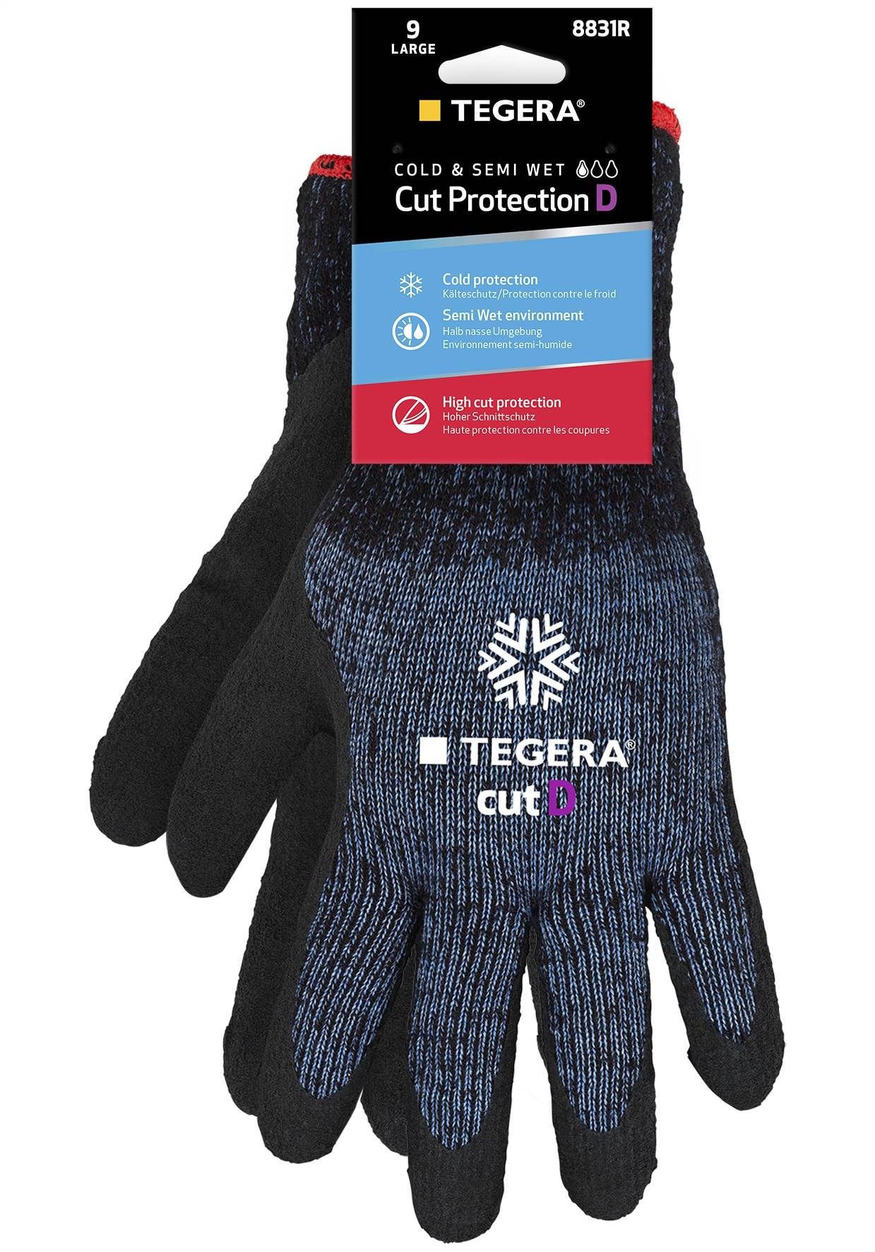 Tegera Viiltosuojakäsineet 8831R, koko 9