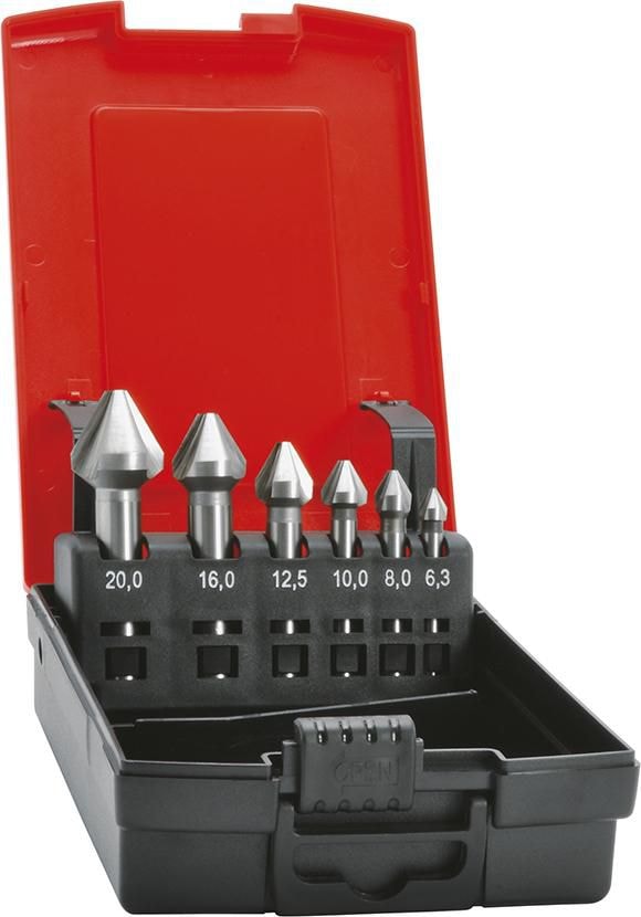 Format Konisk forsenkningssett DIN 334 HSS Form C 60gr 6,3-25,0mm