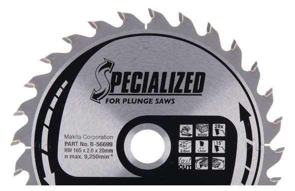 Makita Sågklinga B-56699 165x20x2mm 28T HM
