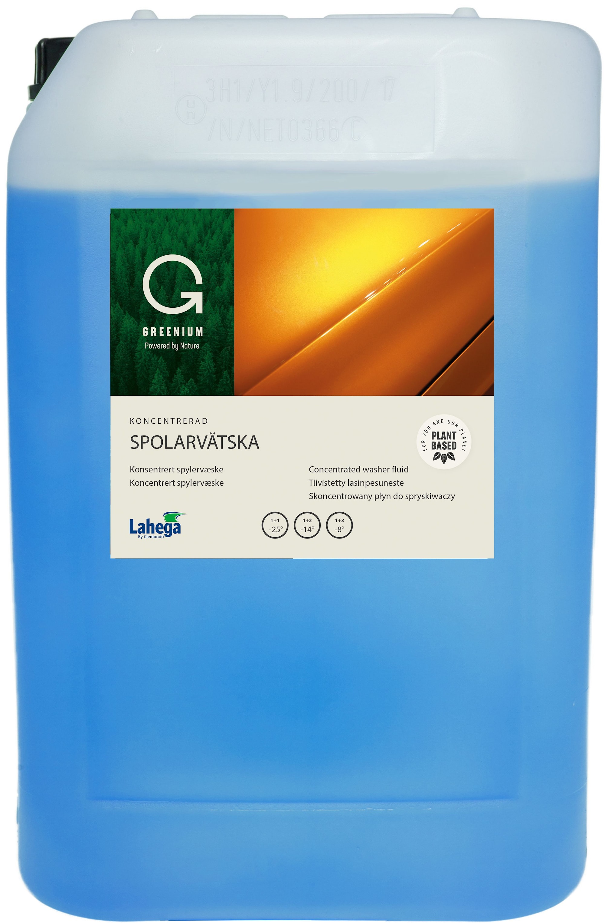 Lahega Spolarvätska Greenium, koncentrerad 25 liter