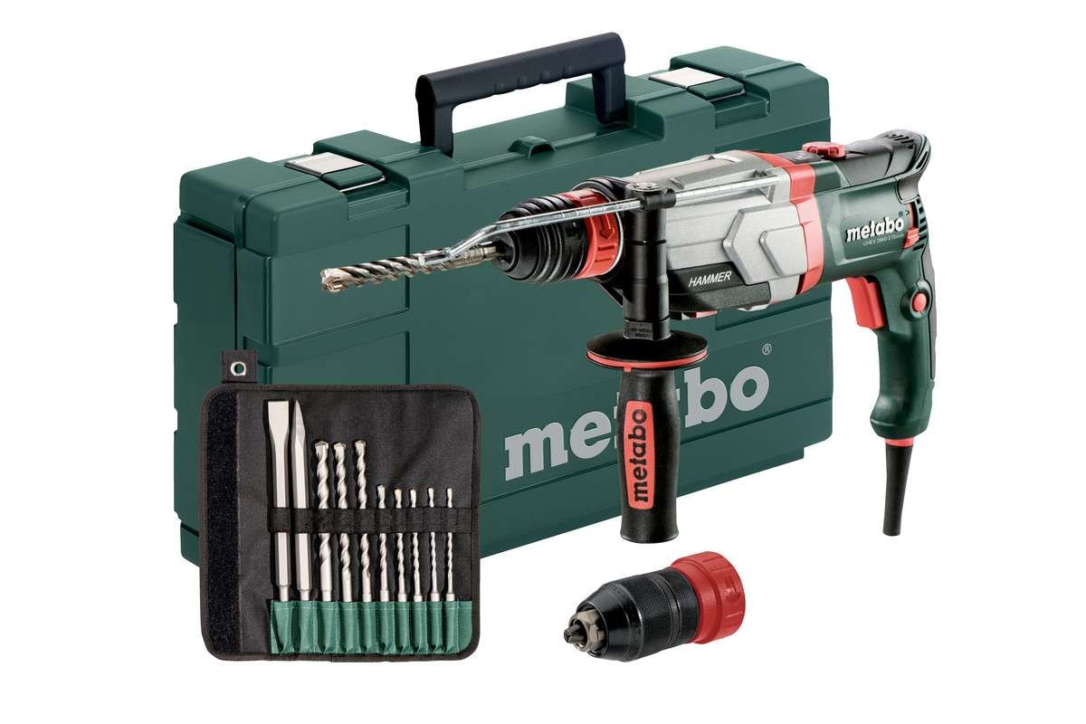 Metabo Multihammare UHEV 2860-2 Quick Set SDS-plus inkl. borr-/mejselsats (10 delar)