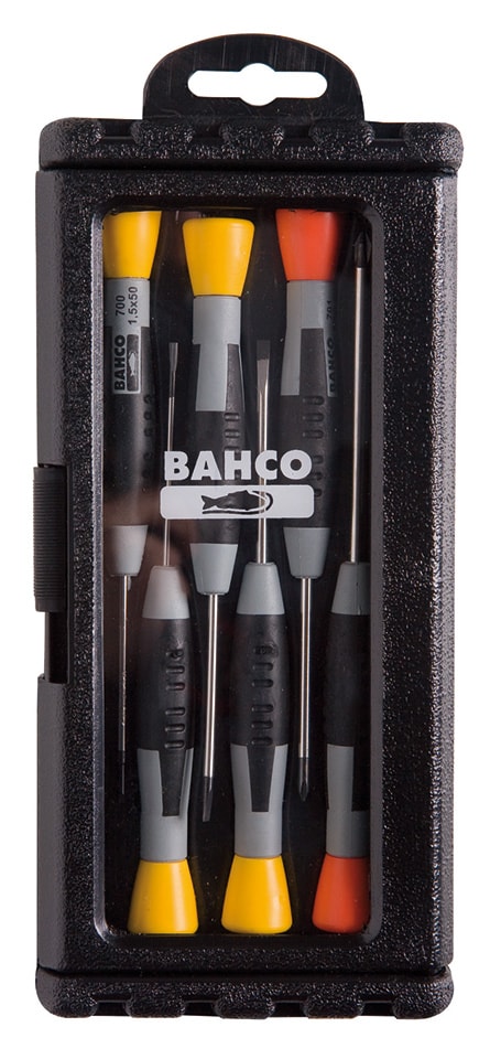 Bahco Precisionskruvmejsel 706-1 i sats 6 delar