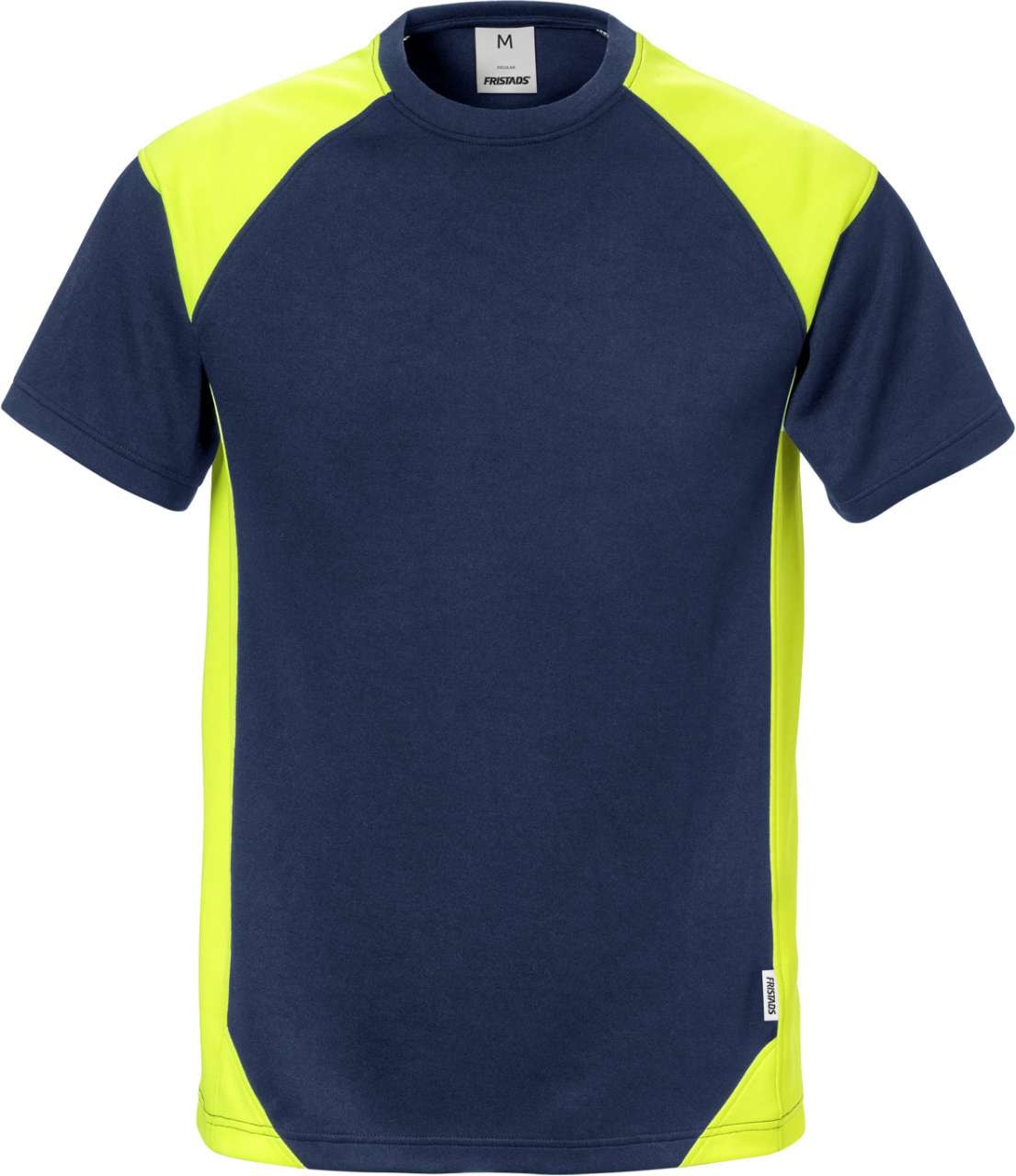 Fristads T-shirt 7046 THV Marinblå/Varsel Gul L