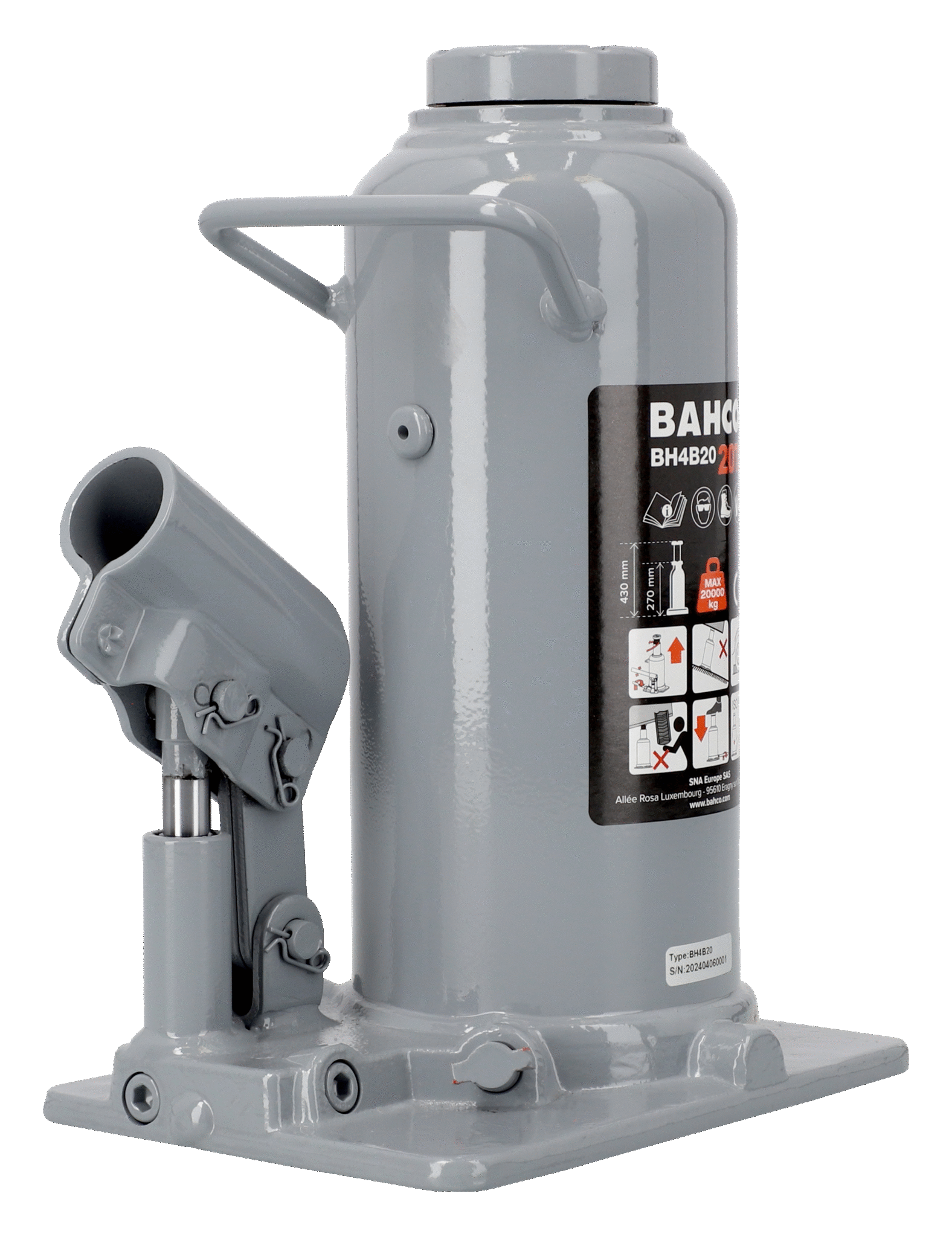 Bahco Søjledonkraft BH4B20 Premium 20 ton, udlejning