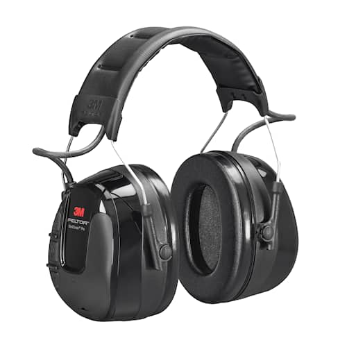 3M PELTOR WorkTunes Pro FM-radio høreværn hovedbøjle sort, HRXS220A