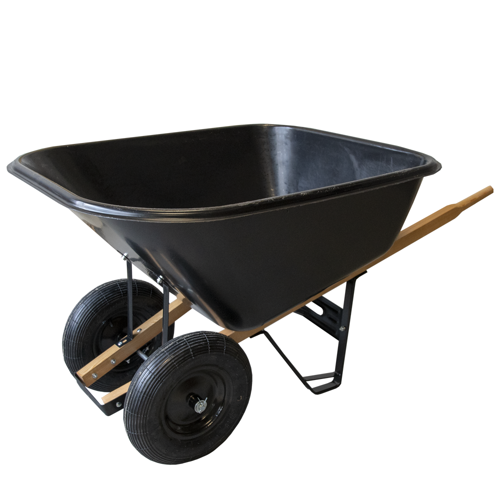 Dobbelthjulet trillebår Robust