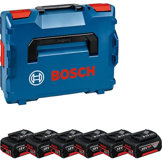 Bosch batteripakke 6X4,0Ah L-BOXX
