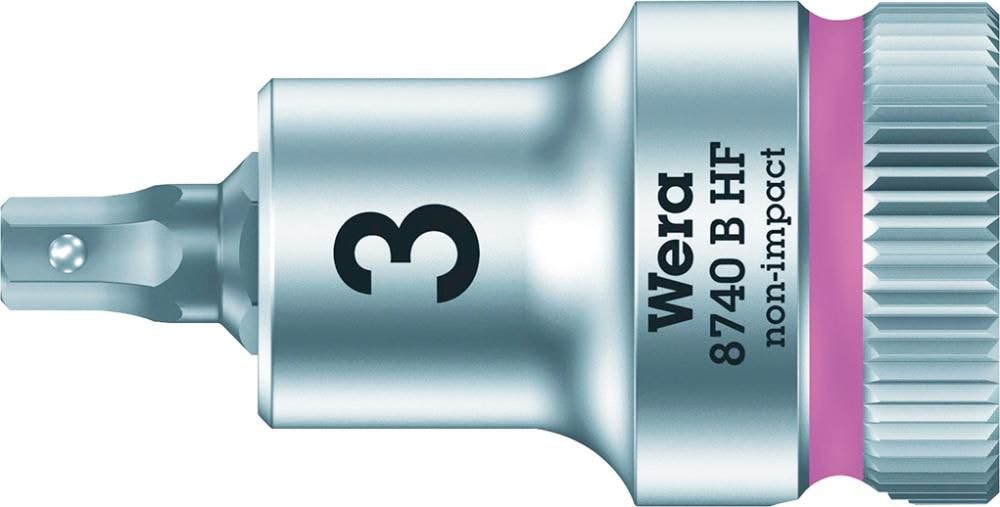 Wera Bitshylse 3/8 Zyklop 8740 BHF Hex-Plus, kort