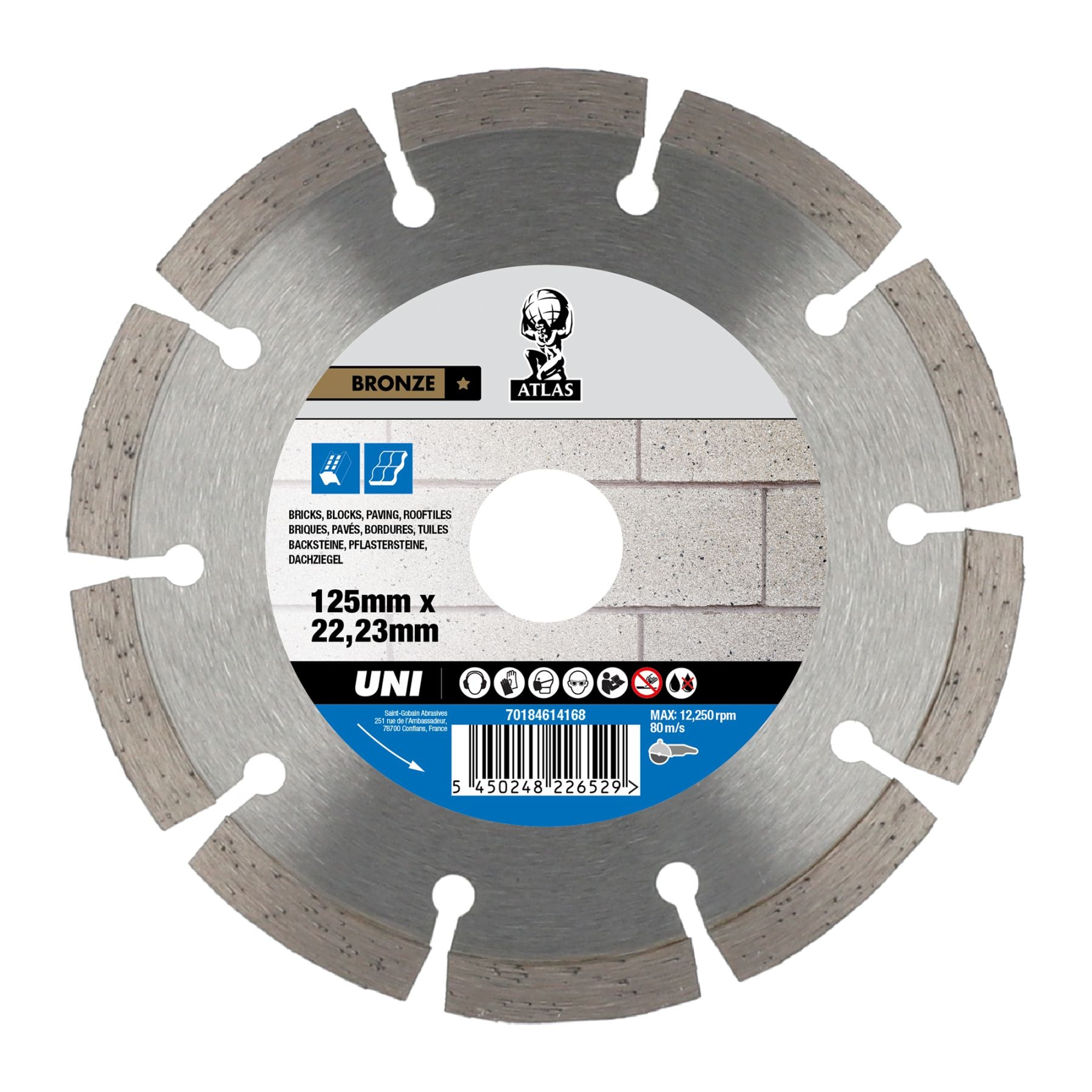 Norton Diamantklinga Atlas 125x22,23x2,0mm