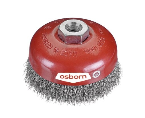 Osborn aksialbørste 100mm M14 0,50mm, bølget, stål