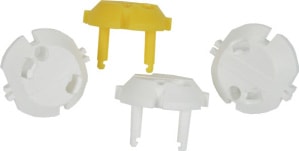 Amiga Petskydd 3st/Påse 3st vita + 1st nyckel