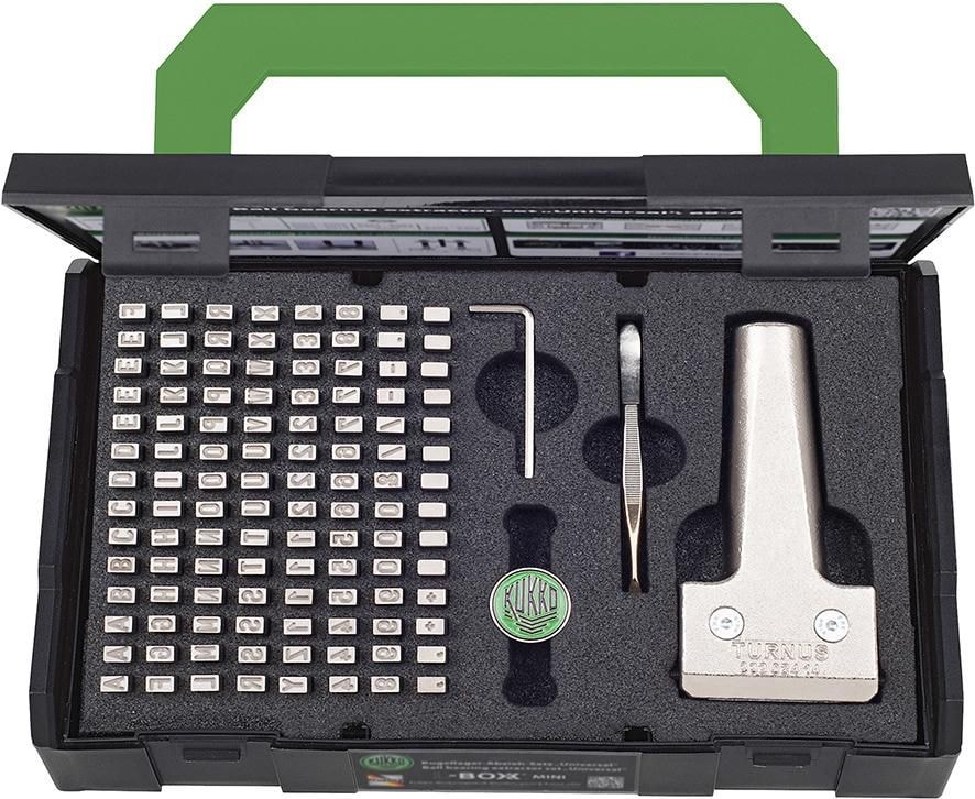 Turnus stempelsett 115 deler, 4 mm, 0-9 + A-Z, 1200N/mm2