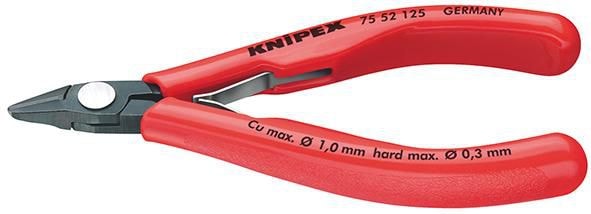 Knipex Elektronikavbitare 7552125 125mm, med fasett, smalt huvud