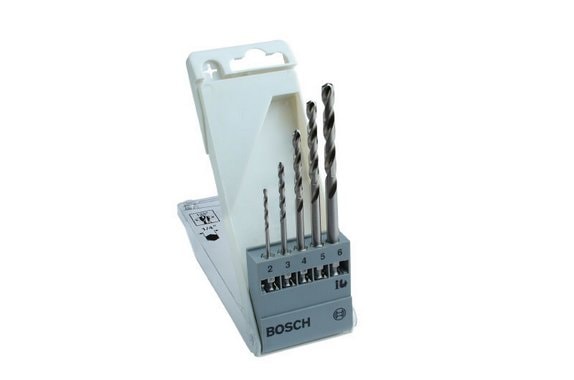 Bosch Poraussetti metalli HSS-G, 1/4" kuusiokanta, 5-os. (2–6 mm)