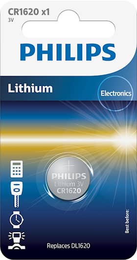 Philips battericelle litium CR1620