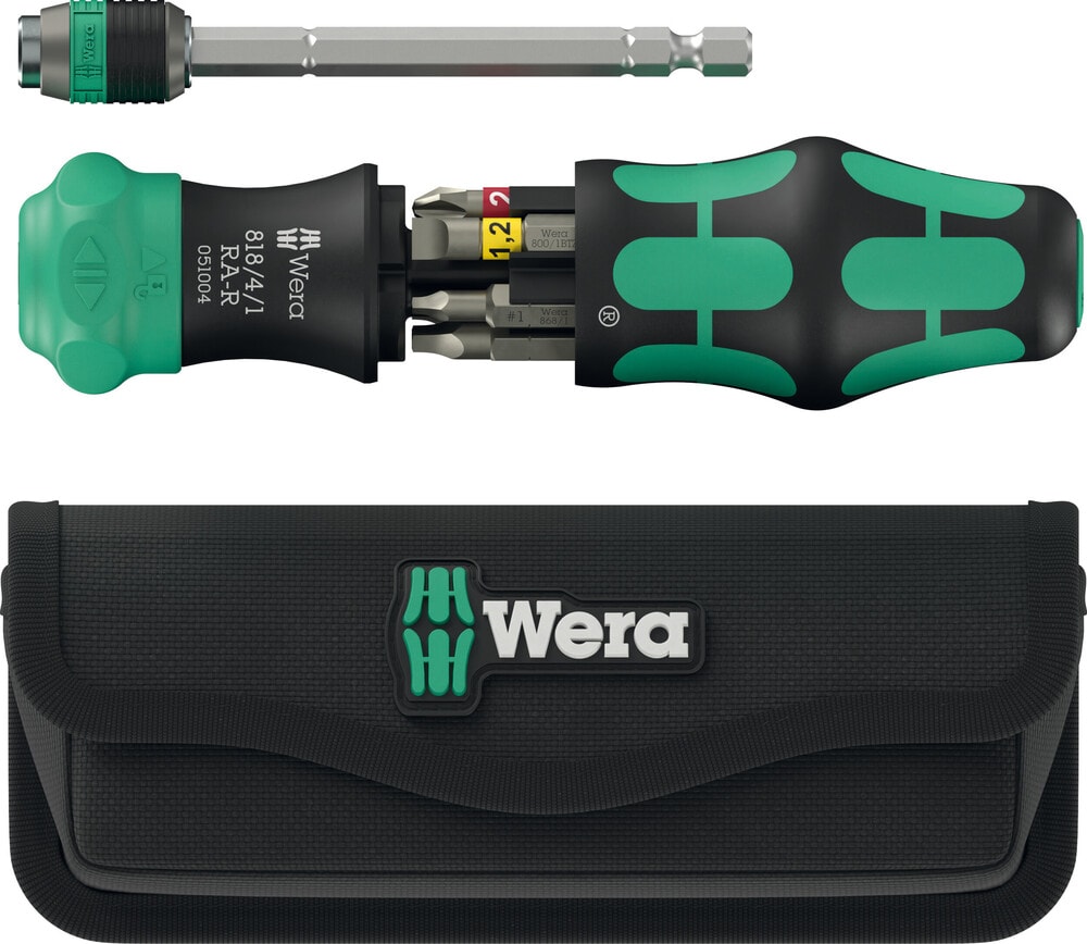 Wera Kraftform Kompakt 26 RA-R med fodral, 6 delar