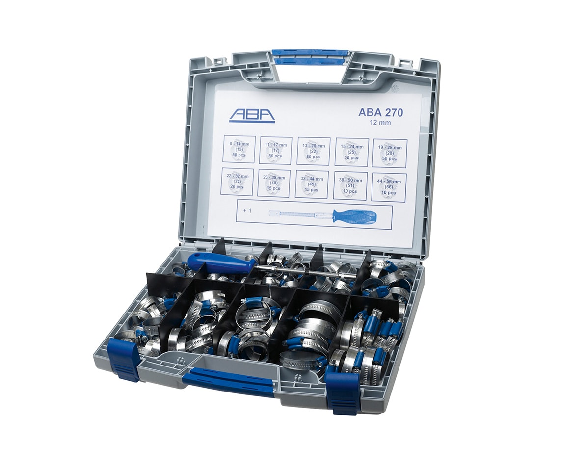 ABA Letkukiristimet lajitelmalaatikko S10 270 osaa