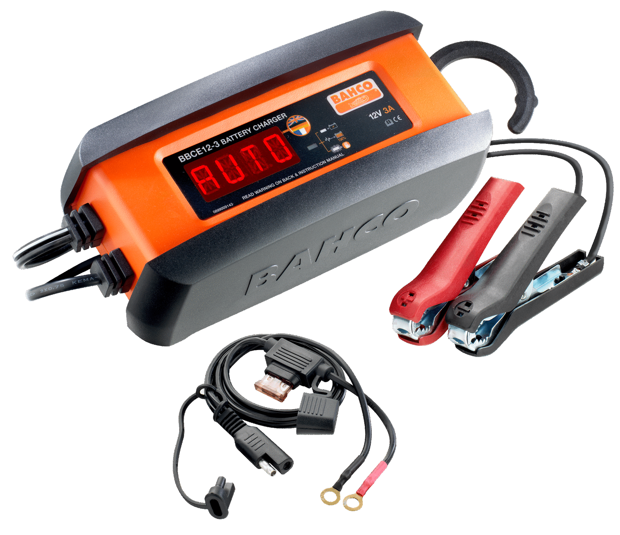 Bahco Batterioplader BBCE12-3 12V, 3A