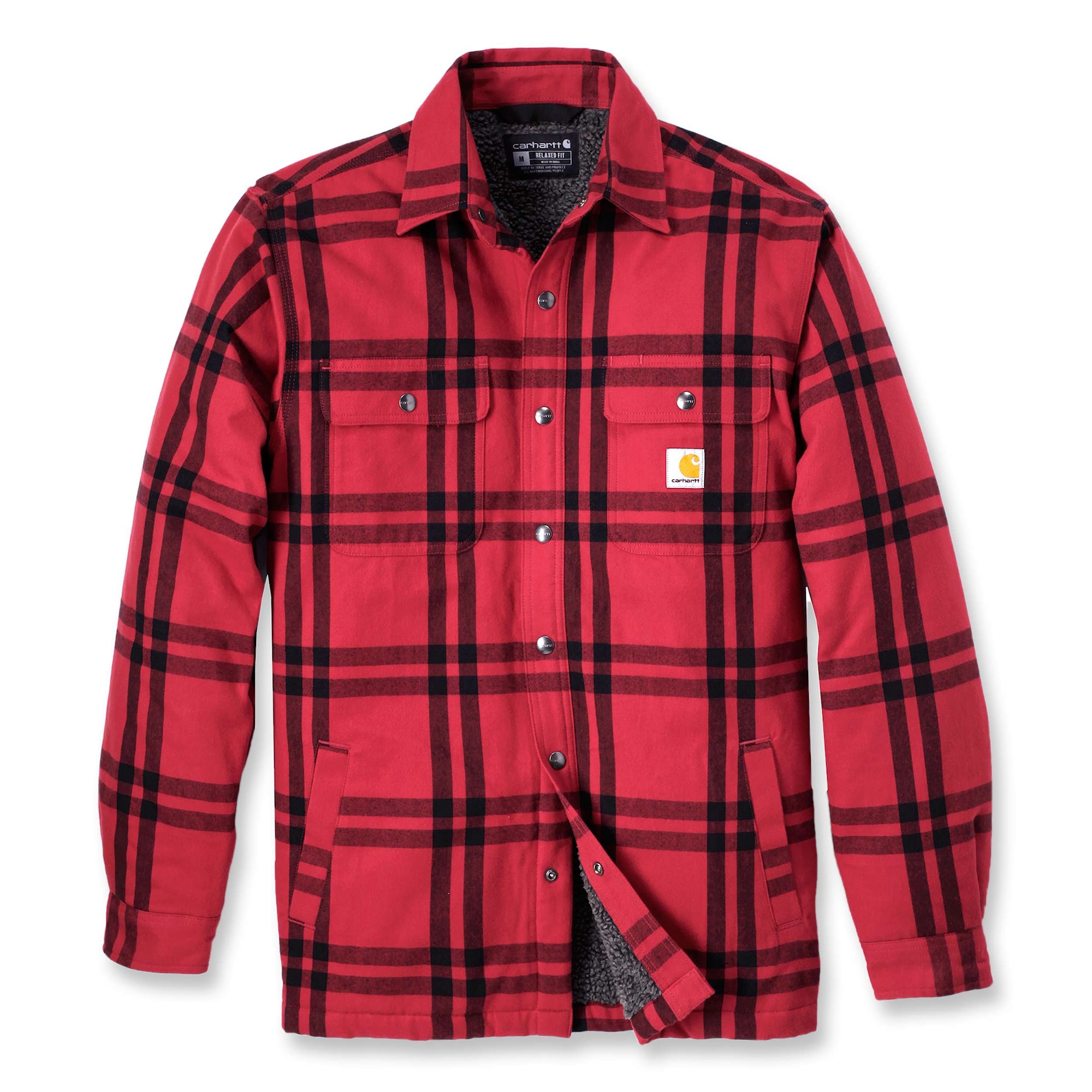 Carhartt Roane Skjortjacka med huva, Herr, Crabapple