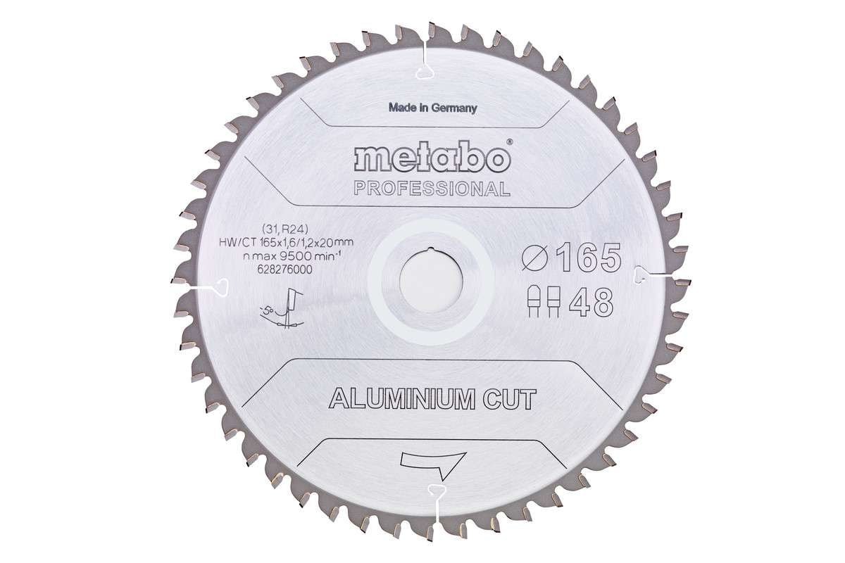 Metabo Sågklinga Aluminium Cut - Professional 165x20 Z48 FZ/TZ 5°neg
