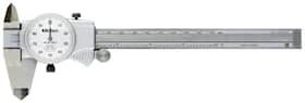 Mitutoyo Skjutmått 505-742J med mätur, silver 0-6in, 0,001in, 0,1in/varv, flat sticka, friktionsrulle