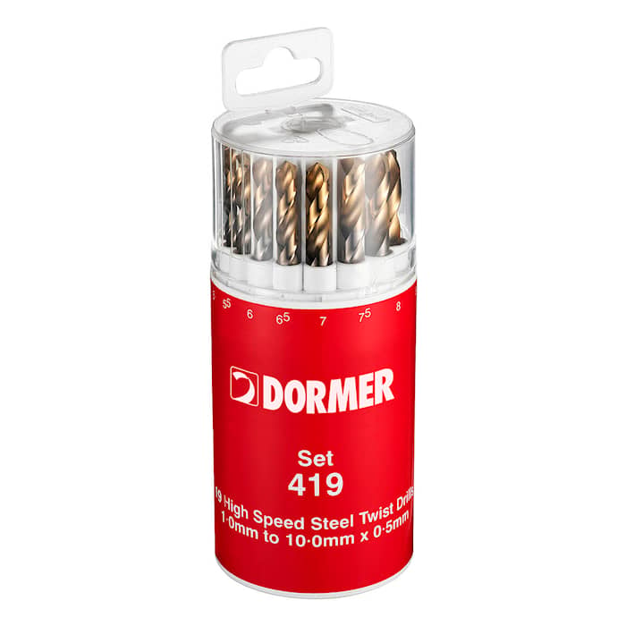 Dormer Borrkassett A094419 1.00-10.00mm (A002) 19 delar