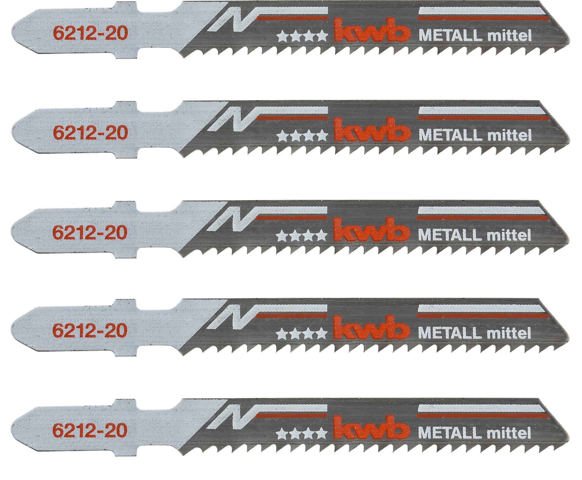 KWB Sticksågblad metall, medium 5-pack