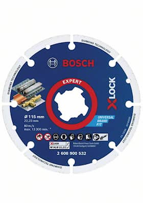 Bosch X-LOCK-timantti-metallilaikka 115x22,23 mm
