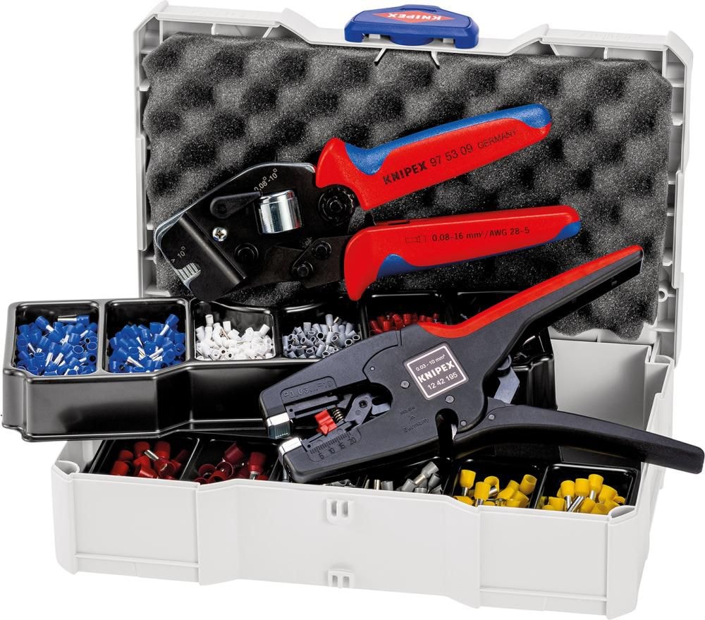 Knipex Presstångsats 979017 med ändhylsor