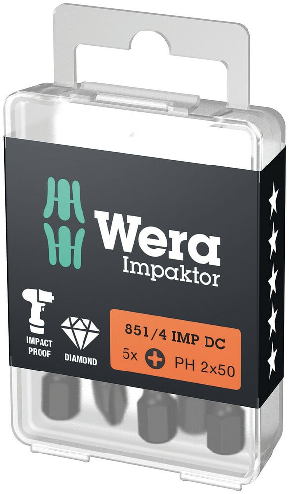 Wera Bits PH 2 x 50 5-pack