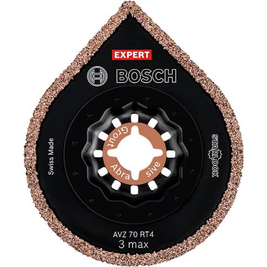 Bosch Slipplatta Expert för multiverktyg 3 max AVZ 70 RT4 70 mm, 10 st