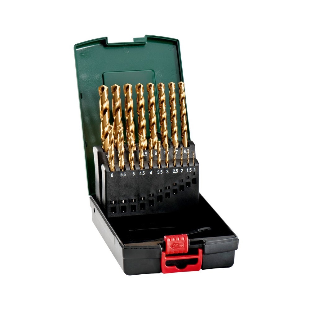 Metabo HSS-TiN-Kunststoffkassette SP,19-teilig, Kunststoffkassette