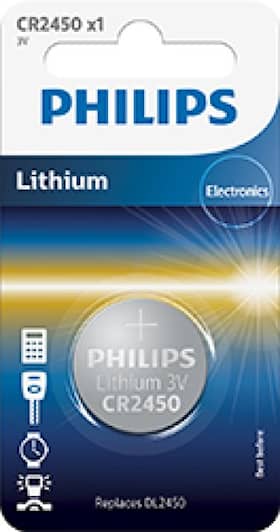 Philips Battericelle litium CR2450 661431