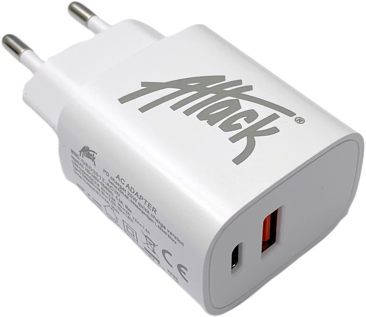 Usb-A Och Usb-C Laddare 230V