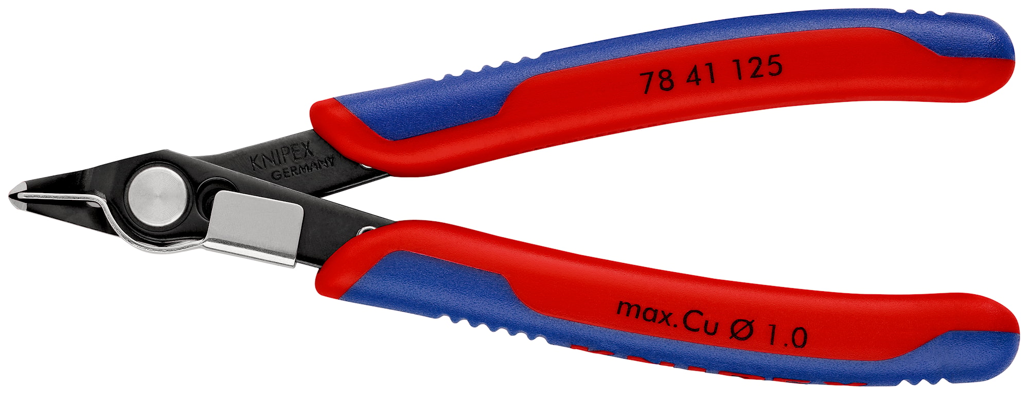 Knipex Elektronikavbitare 7841125 Super-Knips 125mm utan fasett, smalt huvud, trådklämma