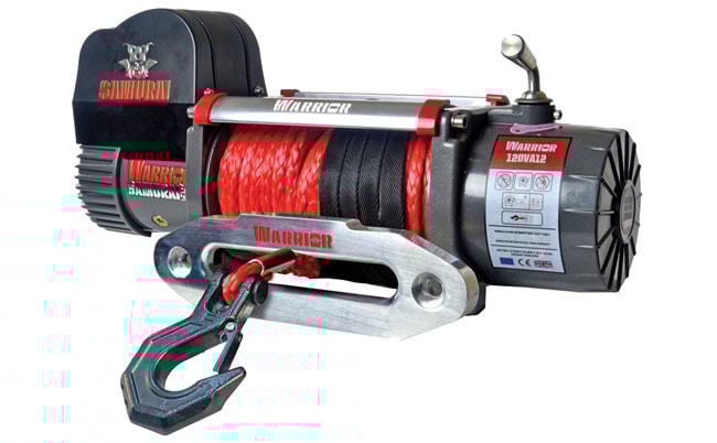 Warrior Winches Vinsj Samurai 12000 lb Premium, 24V Armortek syntetisk