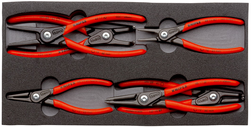 Knipex Låsringstång i sats 002001V02 6 delar