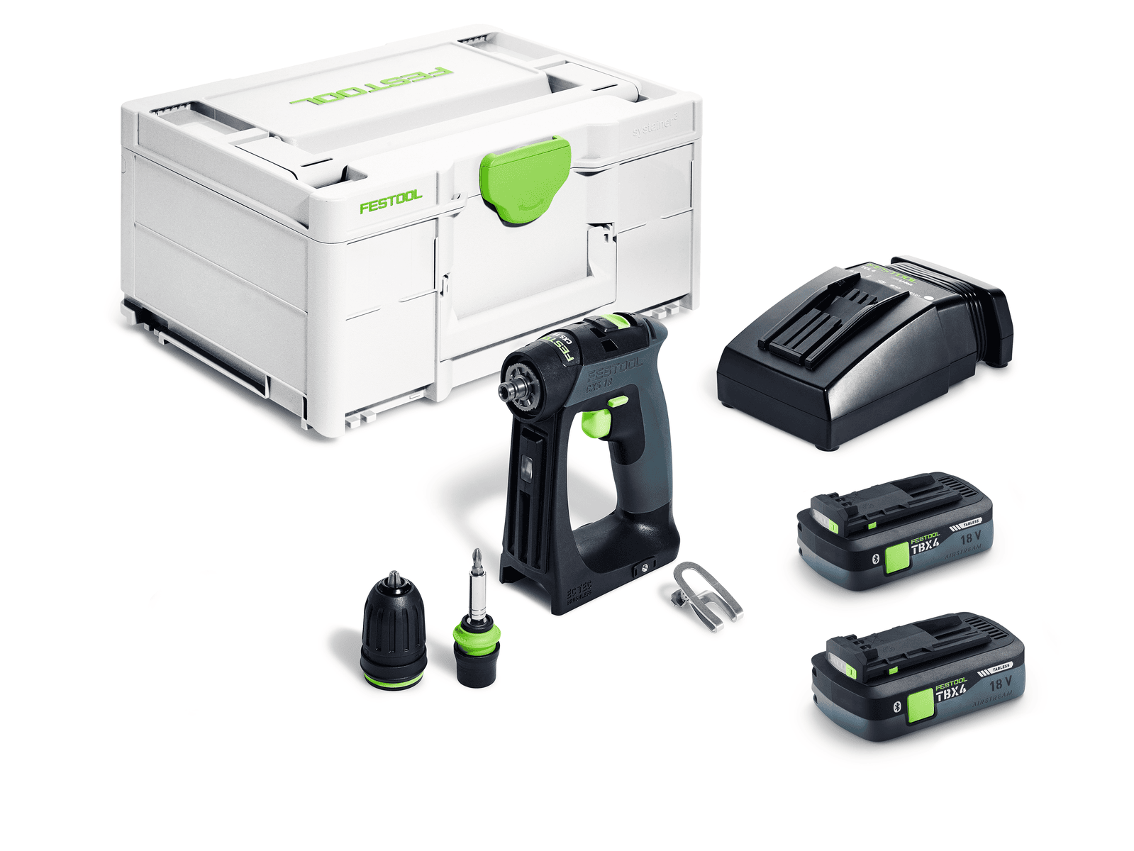 Festool Skruvdragare CXS 18 TBX4,0 I-Plus med Batteri & Laddare