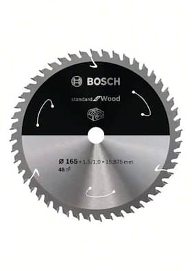 Bosch Standard for Wood-sirkelsagblad for batteridrevne sager 165x1,5/1x15,875 T48